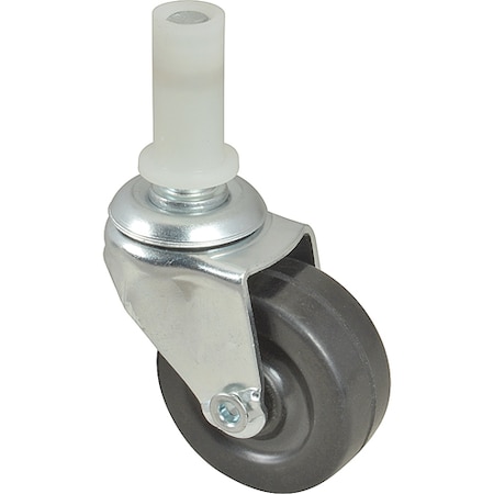 Rubbermaid Caster, Swivel , 2", 7/16" Stem 6111L2